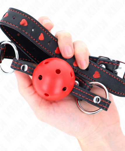 KINK - HOLLOW HARD RED BALL GAG MODEL 2 65 x 2.5 CM KINK - HOLLOW HARD RED BALL GAG MODEL 2 65 x 2.5 CM