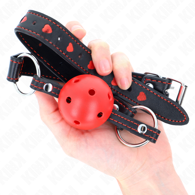 Kink – Holle Harde Rode Ball Gag Model 2 65 X 2,5 Cm