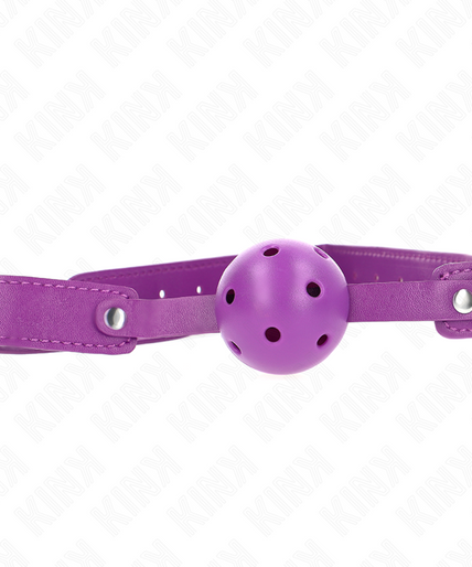 KINK - PURPLE BREATHABLE BALL 4.5 CMGAG 65 x 2.5 CM KINK - PURPLE BREATHABLE BALL 4.5 CMGAG 65 x 2.5 CM