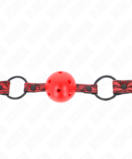 KINK - DIAMOND PATTERN BALL 4.5 CM GAG MODEL 1 64.5 CM ADJUSTABLE 42-60 CM KINK - DIAMOND PATTERN BALL 4.5 CM GAG MODEL 1 64.5 CM ADJUSTABLE 42-60 CM