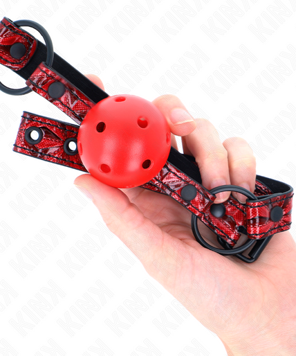 KINK - DIAMOND PATTERN BALL 4.5 CM GAG MODEL 1 64.5 CM ADJUSTABLE 42-60 CM KINK - DIAMOND PATTERN BALL 4.5 CM GAG MODEL 1 64.5 CM ADJUSTABLE 42-60 CM