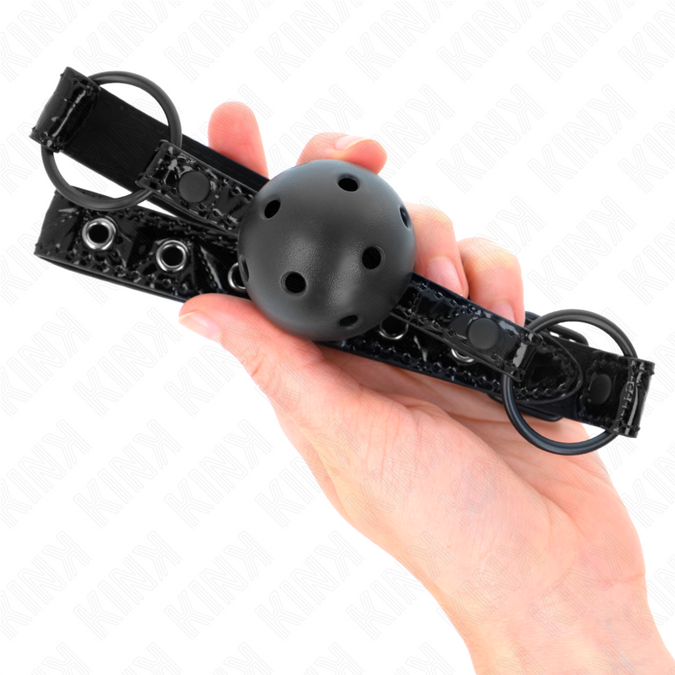 Kink – Diamond Pattern Ball 4.5 Cm Gag Model 3 64.5 Cm Adjustable 42 – 60 Cm