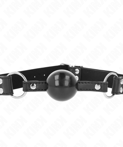 KINK - SOFT AND SOLID BALL 4 CM GAG WITH LEATHERETTE STRAP 62 x 2.5 CM ADJUSTABLE 42-58 CM KINK - SOFT AND SOLID BALL 4 CM GAG WITH LEATHERETTE STRAP 62 x 2.5 CM ADJUSTABLE 42-58 CM