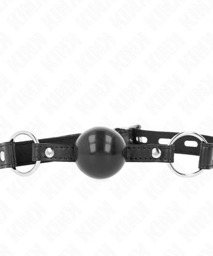 KINK - BLACK TPE BALL 4 CM GAG 60 x 2 CM KINK - BLACK TPE BALL 4 CM GAG 60 x 2 CM