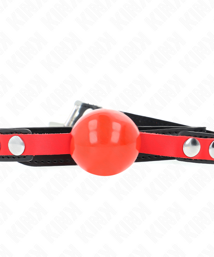 KINK - SOFT TPE BALL 4 CM GAG MODEL 4 60 x 2 CM ADJUSTABLE 37-52 CM KINK - SOFT TPE BALL 4 CM GAG MODEL 4 60 x 2 CM ADJUSTABLE 37-52 CM