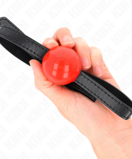 KINK - RED SINGLE SOLID BALL 4 CM GAG 65 x 1.5 CM KINK - RED SINGLE SOLID BALL 4 CM GAG 65 x 1.5 CM