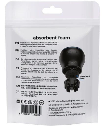 KIIROO - POWER BLOW ABSORBENT FOAM 5 PACK KIIROO - POWER BLOW ABSORBENT FOAM 5 PACK