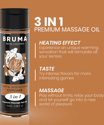 BRUMA - PREMIUM MASSAGE HETE OLIE CUPCAKE 3 IN 1 - 100 ML BRUMA - PREMIUM MASSAGE HETE OLIE CUPCAKE 3 IN 1 - 100 ML