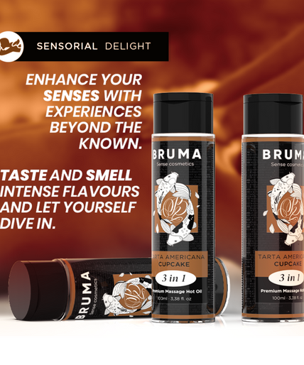 BRUMA - PREMIUM MASSAGE HETE OLIE CUPCAKE 3 IN 1 - 100 ML BRUMA - PREMIUM MASSAGE HETE OLIE CUPCAKE 3 IN 1 - 100 ML