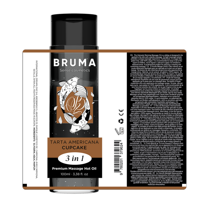 BRUMA - PREMIUM MASSAGE HETE OLIE CUPCAKE 3 IN 1 - 100 ML