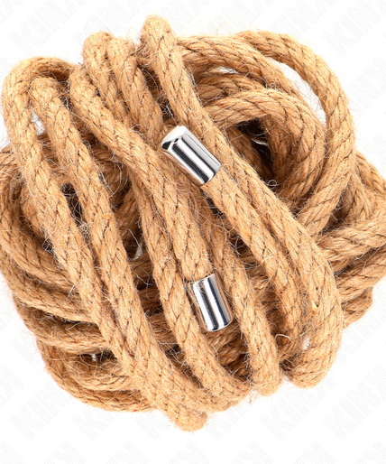 KINK - HEMP ROPE WITH METAL HEAD 5 METER KINK - HEMP ROPE WITH METAL HEAD 5 METER