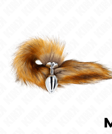 KINK - ANAL PLUG SIZE M 8 X 3.5 CM WITH SYNTHETIC TAIL 40 CM BROWN KINK - ANAL PLUG SIZE M 8 X 3.5 CM WITH SYNTHETIC TAIL 40 CM BROWN