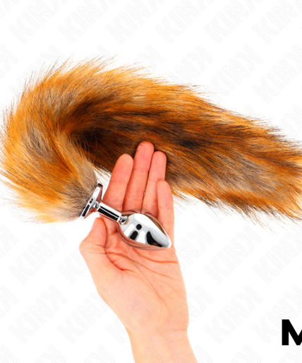 KINK - ANAL PLUG SIZE M 8 X 3.5 CM WITH SYNTHETIC TAIL 40 CM BROWN KINK - ANAL PLUG SIZE M 8 X 3.5 CM WITH SYNTHETIC TAIL 40 CM BROWN