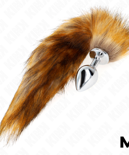 KINK - ANAL PLUG SIZE M 8 X 3.5 CM WITH SYNTHETIC TAIL 40 CM BROWN KINK - ANAL PLUG SIZE M 8 X 3.5 CM WITH SYNTHETIC TAIL 40 CM BROWN