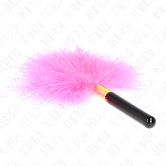 KINK - FUCHSIA GOUDEN METALEN KRIELEVEERTJES 18 CM