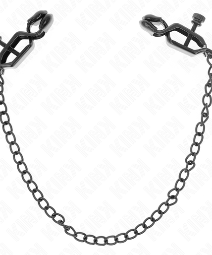 KINK - FLAT CHAIN NIPPLE CLAMPS BLACK 30 CM KINK - FLAT CHAIN NIPPLE CLAMPS BLACK 30 CM