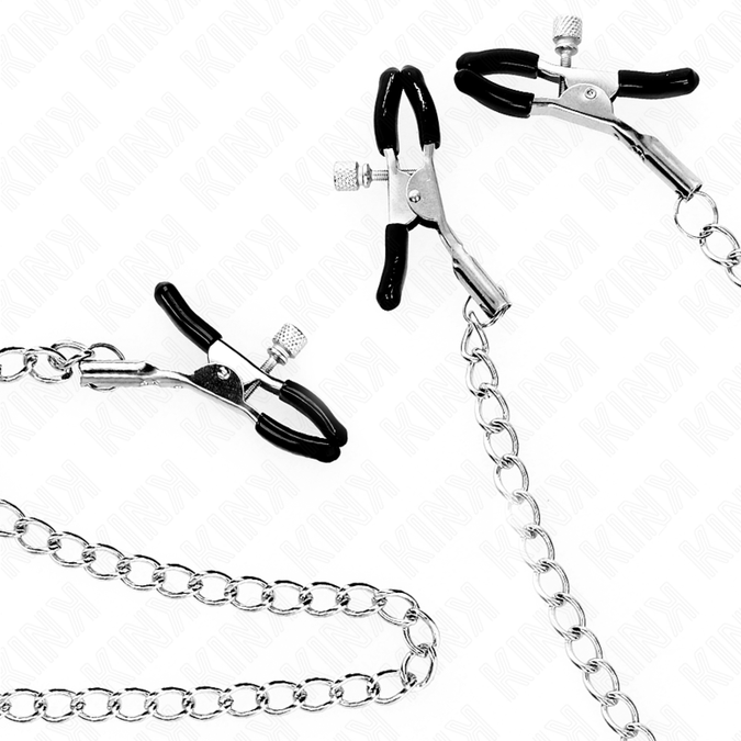 Kink – Drievoudige Tepel- en Clitorisbeklemmers met Ketting Model 0
