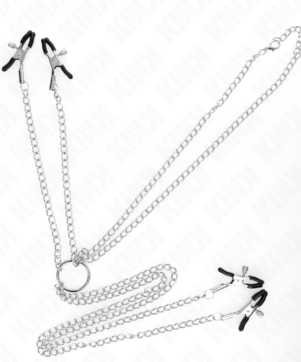 KINK - 4 NIPPLE AND CLIT CLAMPS ADJUSTABLE SILVER KINK - 4 NIPPLE AND CLIT CLAMPS ADJUSTABLE SILVER