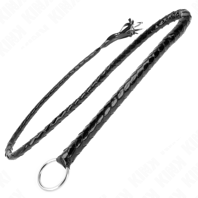 Kink – Lange glanzende pvc zweep 138 cm