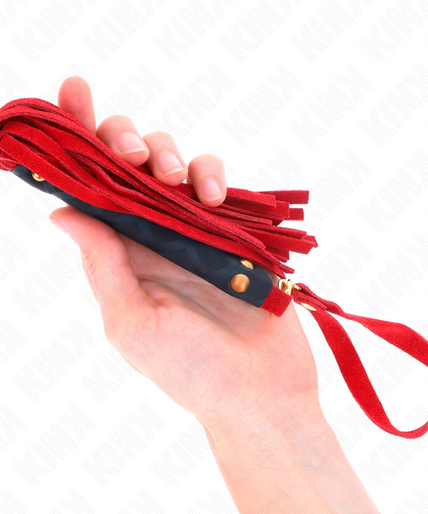 KINK - RED SUEDE MINI WHIP 30 CM KINK - RED SUEDE MINI WHIP 30 CM