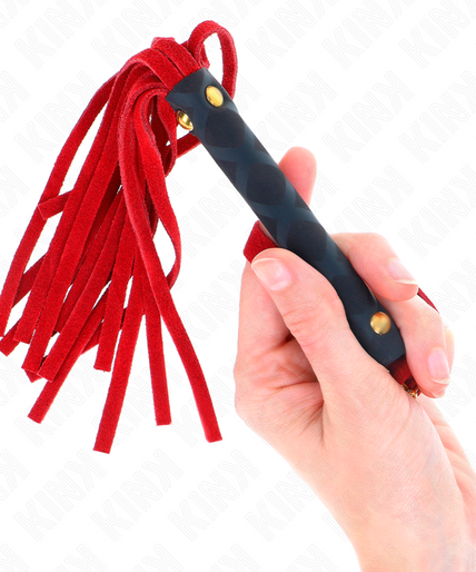 KINK - RED SUEDE MINI WHIP 30 CM KINK - RED SUEDE MINI WHIP 30 CM