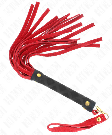 KINK - RED SUEDE MINI WHIP 30 CM KINK - RED SUEDE MINI WHIP 30 CM