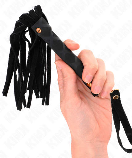 KINK - BLACK SUEDE MINI WHIP 30 CM KINK - BLACK SUEDE MINI WHIP 30 CM