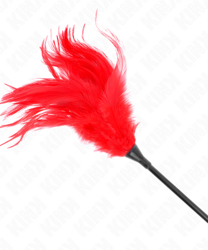 KINK - MULTIPLE RED TICKLE FEATHERS 45 CM KINK - MULTIPLE RED TICKLE FEATHERS 45 CM