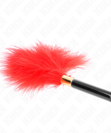 Pleasurements – Kink – Rode Gouden Metalen Kietelveertjes 18 Cm Pleasurements – Kink – Rode Gouden Metalen Kietelveertjes 18 Cm