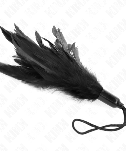 KINK - TICKLE FEATHERS WITH ROPE HANDLE PLASTIC BASE 15 CM KINK - TICKLE FEATHERS WITH ROPE HANDLE PLASTIC BASE 15 CM