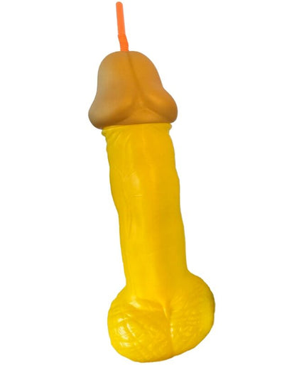 DIABLO PICANTE - YELLOW PLASTIC PENIS GLASS DIABLO PICANTE - YELLOW PLASTIC PENIS GLASS