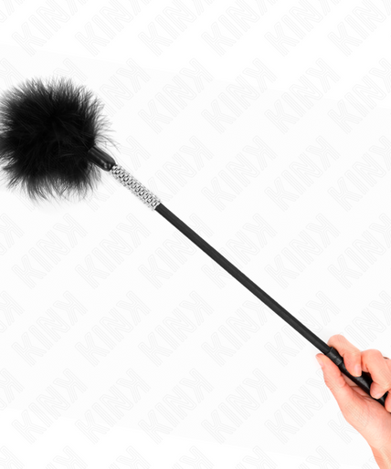 KINK - TICKLE FEATHERS WITH RHINESTONE HANDLE 50 CM KINK - TICKLE FEATHERS WITH RHINESTONE HANDLE 50 CM