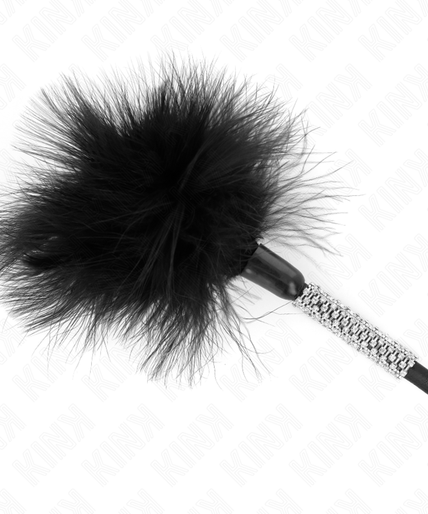 KINK - TICKLE FEATHERS WITH RHINESTONE HANDLE 50 CM KINK - TICKLE FEATHERS WITH RHINESTONE HANDLE 50 CM