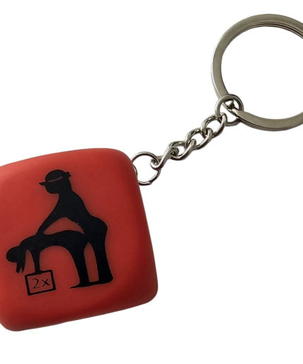DIABLO PICANTE - RED DICE KEYCHAIN WITH POSES DIABLO PICANTE - RED DICE KEYCHAIN WITH POSES