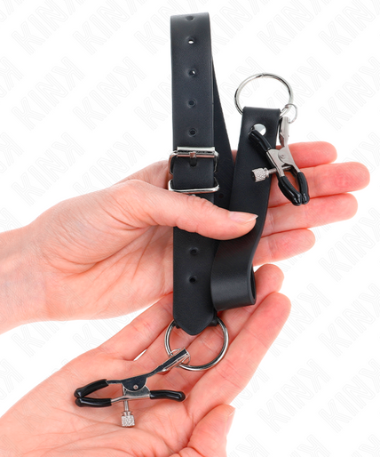 KINK - 4 CLIT CLAMPS ADJUSTABLE 34-48 CM KINK - 4 CLIT CLAMPS ADJUSTABLE 34-48 CM
