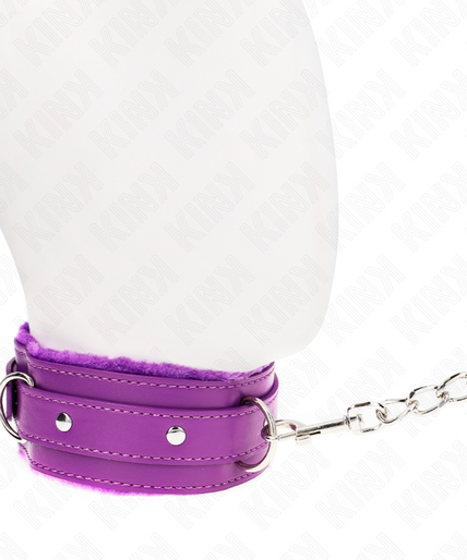 KINK - COLLAR WITH LEASH 65 CM WITH RESTRICTIONS PURPLE 36-42 CM X 5.5 CM KINK - COLLAR WITH LEASH 65 CM WITH RESTRICTIONS PURPLE 36-42 CM X 5.5 CM