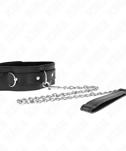 KINK - COLLAR WITH BELT 65 CM WITH STRAP BLACK 54 X 4.5 CM KINK - COLLAR WITH BELT 65 CM WITH STRAP BLACK 54 X 4.5 CM