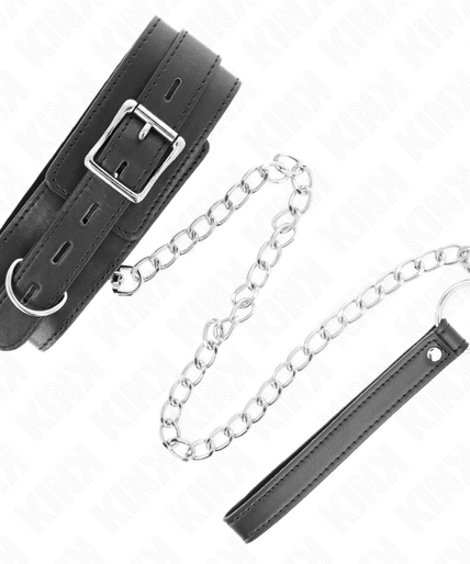 KINK - COLLAR WITH BELT 65 CM WITH STRAP BLACK 54 X 4.5 CM KINK - COLLAR WITH BELT 65 CM WITH STRAP BLACK 54 X 4.5 CM
