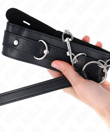 KINK - COLLAR WITH BELT 65 CM WITH STRAP BLACK 54 X 4.5 CM KINK - COLLAR WITH BELT 65 CM WITH STRAP BLACK 54 X 4.5 CM
