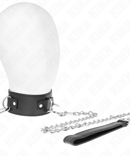 KINK - NECKLACE WITH LEASH 65 CM 3 RING MODEL 2 ADJUSTABLE 36-43 CM X 5 CM KINK - NECKLACE WITH LEASH 65 CM 3 RING MODEL 2 ADJUSTABLE 36-43 CM X 5 CM