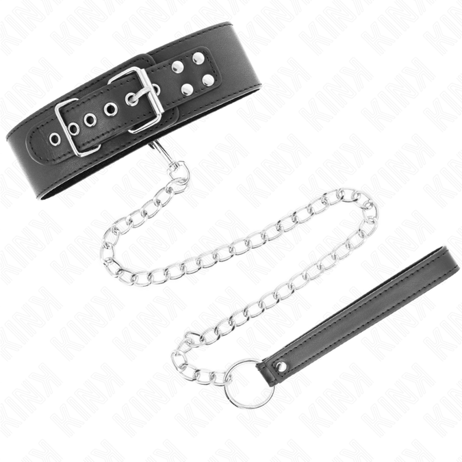 KINK - BASISMODEL HALSBAND MET RIEM 65 CM MODEL 0
