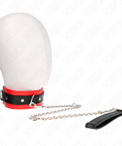 KINK - BASIC MODEL COLLAR WITH LEASH 65 CM MODEL 3 RED 53 X 5 CM KINK - BASIC MODEL COLLAR WITH LEASH 65 CM MODEL 3 RED 53 X 5 CM