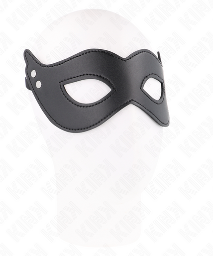 KINK - LEATHERETTE MASK WITH RIVETS MODEL 1 26 x 8 CM KINK - LEATHERETTE MASK WITH RIVETS MODEL 1 26 x 8 CM
