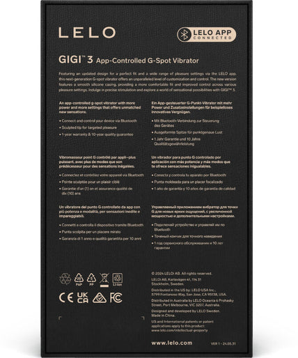 LELO – GIGI 3 G-Spot Vibrator – Pink LELO – GIGI 3 G-Spot Vibrator – Pink