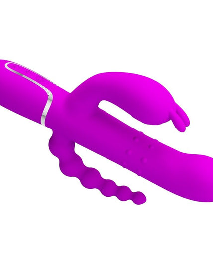 PRETTY LOVE - CAMMY DRIEVOUDIGE VIBRATOR MULTIFUNCTIONEEL 4 IN 1 ROZE PRETTY LOVE - CAMMY DRIEVOUDIGE VIBRATOR MULTIFUNCTIONEEL 4 IN 1 ROZE
