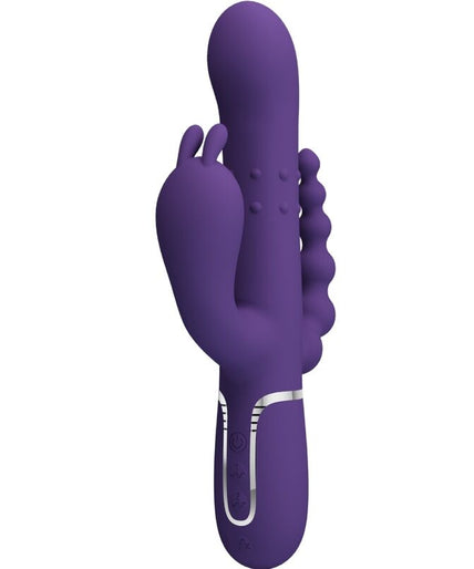 PRETTY LOVE - CAMMY DRIEVOUDIGE VIBRATOR MULTIFUNCTIONEEL 4 IN 1 PAARS PRETTY LOVE - CAMMY DRIEVOUDIGE VIBRATOR MULTIFUNCTIONEEL 4 IN 1 PAARS