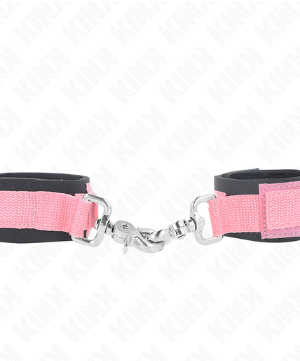 KINK - ADJUSTABLE NEOPRENE WRIST RESTRAINTS PINK ADJUSTABLE 22-34 CM KINK - ADJUSTABLE NEOPRENE WRIST RESTRAINTS PINK ADJUSTABLE 22-34 CM