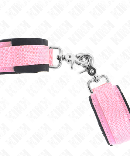 KINK - ADJUSTABLE NEOPRENE WRIST RESTRAINTS PINK ADJUSTABLE 22-34 CM KINK - ADJUSTABLE NEOPRENE WRIST RESTRAINTS PINK ADJUSTABLE 22-34 CM