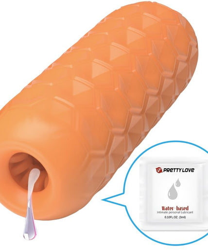 PRETTY LOVE - TWIN BALLS MALE MASTURBATOR ORANGE PRETTY LOVE - TWIN BALLS MALE MASTURBATOR ORANGE