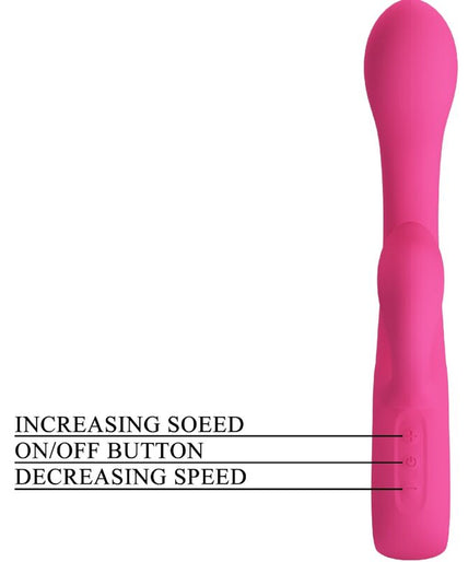 PRETTY LOVE - FRITZ RABBIT VIBRATOR 12 VIBRATIONS PINK PRETTY LOVE - FRITZ RABBIT VIBRATOR 12 VIBRATIONS PINK